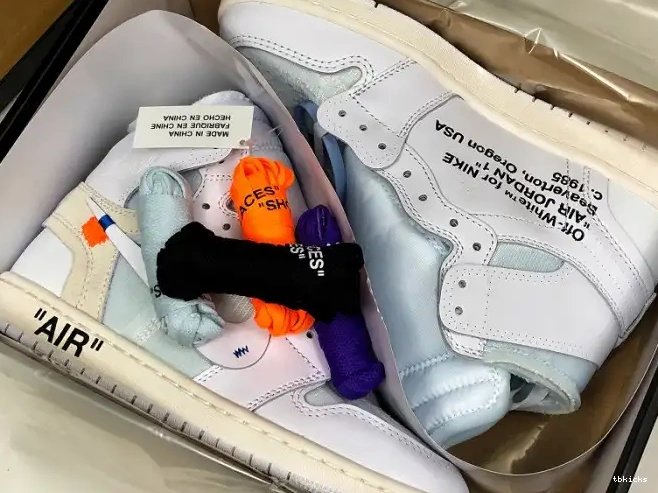 Rep TBK Air High 1 Retro Jordan Off-White White AQ0818-100 0615